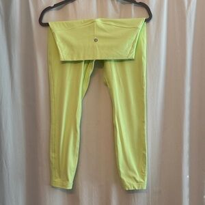 Lululemon Athletica Lime Green Leggings